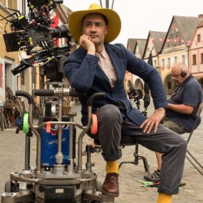 Director Taika Waititi on the set of Jojo Rabbit (Filmfest 2019). Photos by Todd DosSantos and courtesy of Piki and Working Title Films.