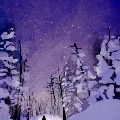 Full-moon nights call for skinning, or using special ski bindings and adhesive skins to access the best of the backcountry.