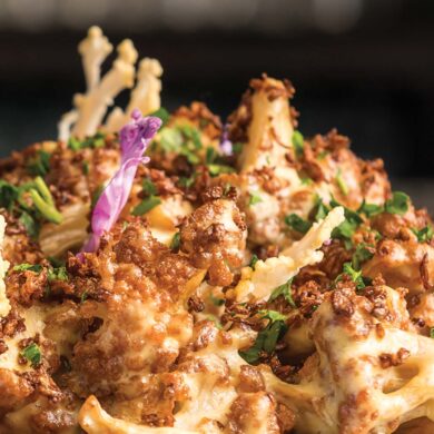 Like all of the menu items at Ajax Tavern, the cauliflower gratin is a fresh take on traditional tavern fare.