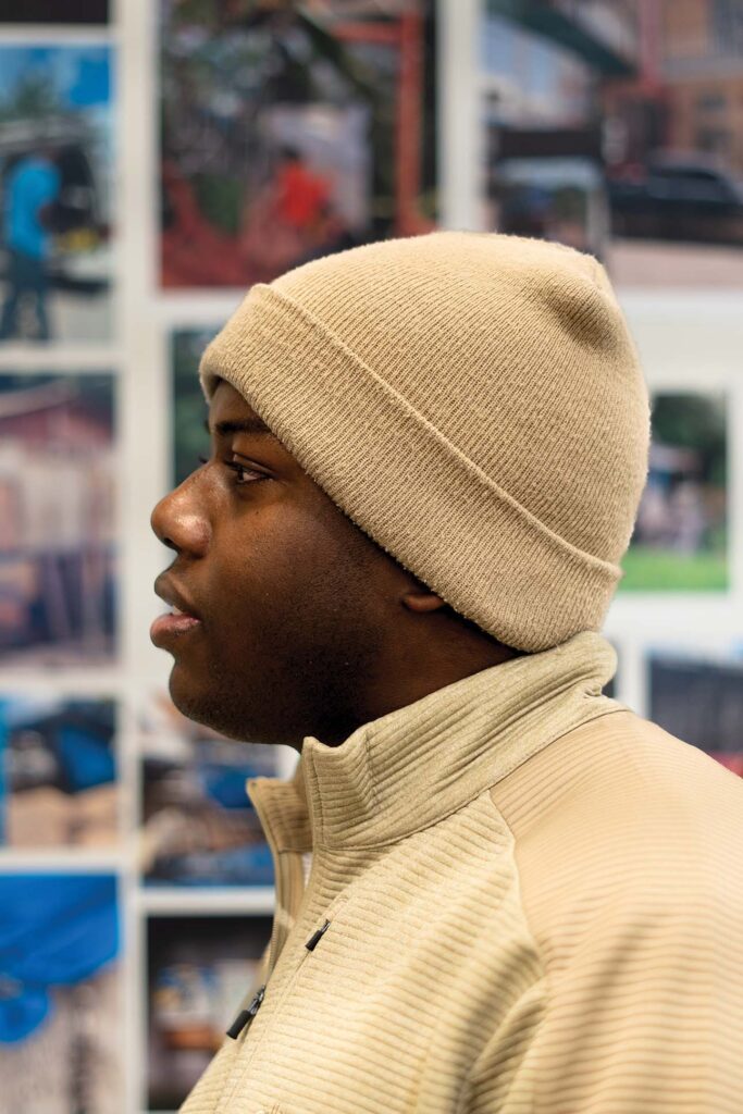 a person wearing a hat